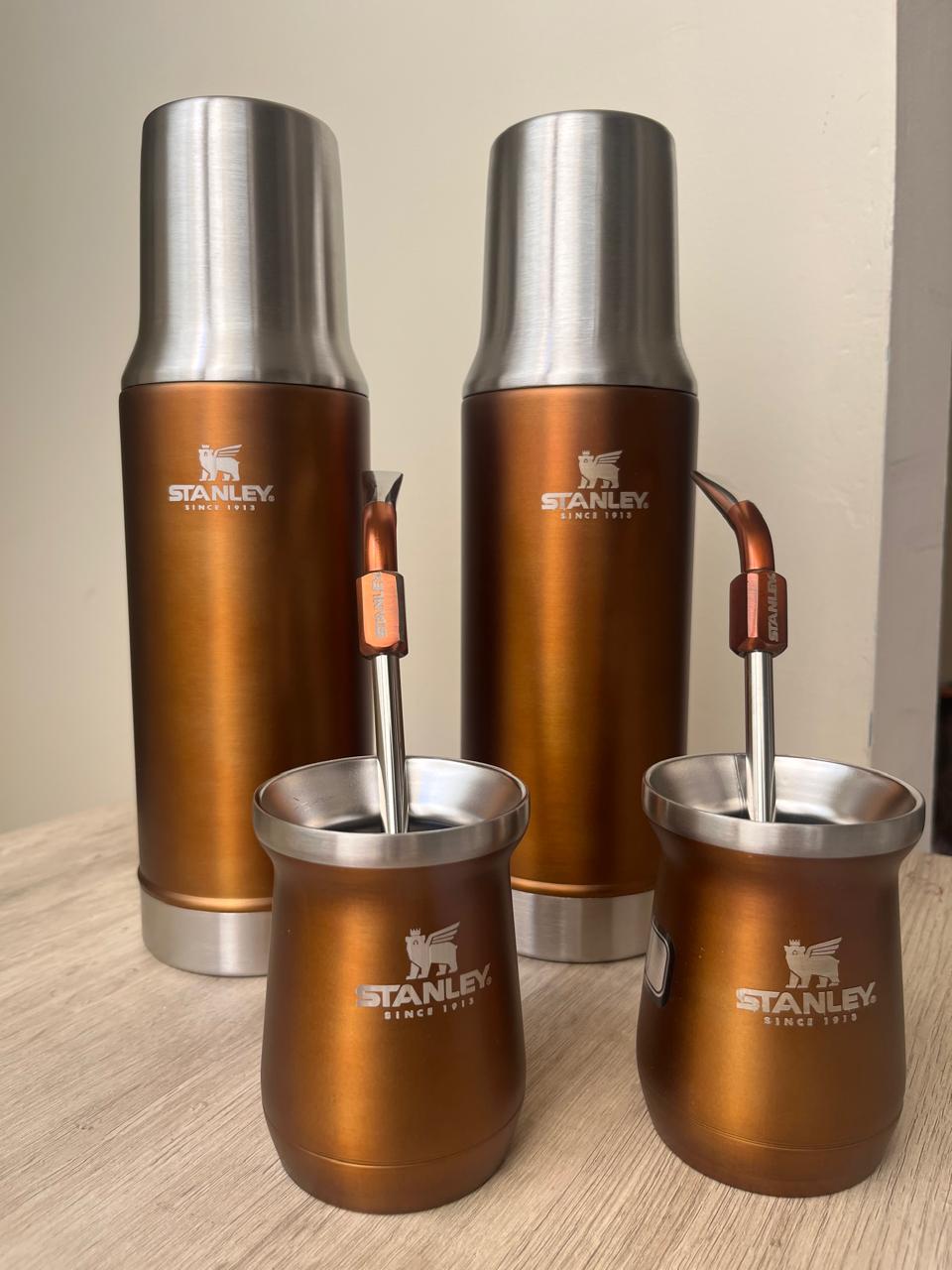 COMBO SYSTEM 800ML + MATE 136ML + BOMBILLA(DORADO)
